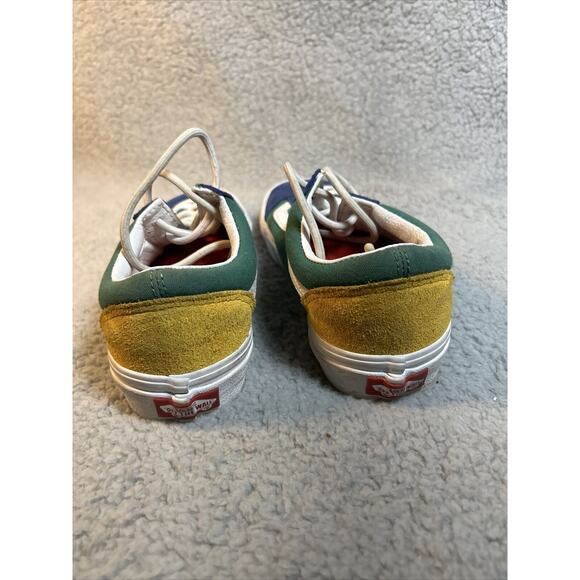 VANS Old Skool Yacht Club M5 W6.5 Color Block Suede Canvas Lace Up Off The Wall - Picture 10 of 11